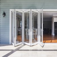 Paragon bi-fold door in Pearl White